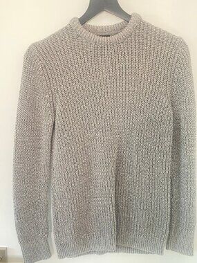 H&M Gray Chunky-Knit Sweater - Size XS